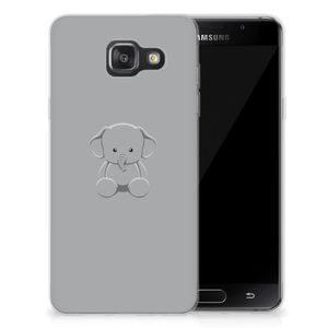 Samsung Galaxy A3 2016 Telefoonhoesje met Naam Grijs Baby Olifant