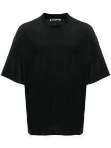 Mastermind Japan t-shirt en velours à imprimé tête de mort - Noir