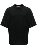 Mastermind Japan t-shirt en velours à imprimé tête de mort - Noir