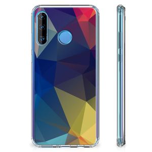 Huawei P30 Lite Shockproof Case Polygon Dark