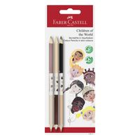 Faber Castell FC-116511 Children Of The World Bicolor Huidskleurpotloden 3-Kantig 3 Stuks - thumbnail