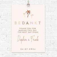 Poster Summer glow bedankjes