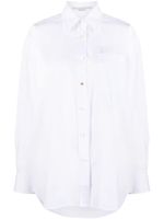 Stella McCartney long-sleeve cotton shirt - Blanc - thumbnail