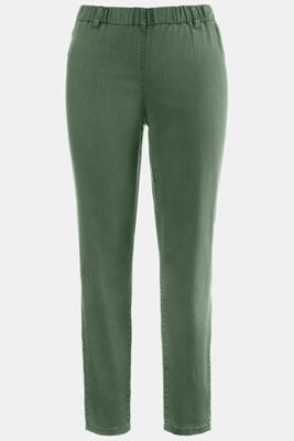 Ulla Popken Jegging Sienna, overdyed, elastische band - Grote Maten