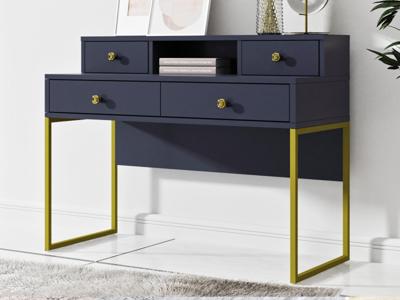 Bureau CLAUDIO 4 lades blauw Bureau CLAUDIO 4 lades blauw