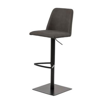 Lisomme Edwin barkruk - Zacht kunstleer - Donkergrijs