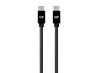 Monoprice Opladen en synchroniseren USB 2.0 Type-C naar Type-C kabel - 10 voet - zwart, TPE-jack, tot 3A/60W, tot 480 Mbps - Select Series