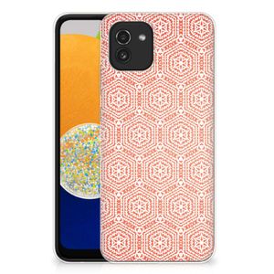 Samsung Galaxy A03 TPU bumper Pattern Orange