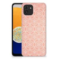 Samsung Galaxy A03 TPU bumper Pattern Orange - thumbnail