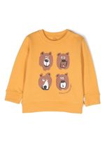 Stella McCartney Kids sweat en coton à imprimé ourson - Jaune