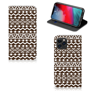 Apple iPhone 11 Pro Hoesje met Magneet Aztec Brown