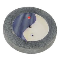 Zeepsteen Wierookbrander Rond Yin Yang (Model 2) - thumbnail