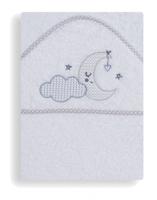 Interbaby badcape Maan junior 100 cm katoen