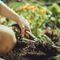 Fiskars Xact Tuintroffel Roestvrijstaal Zwart, Roestvrijstaal - thumbnail