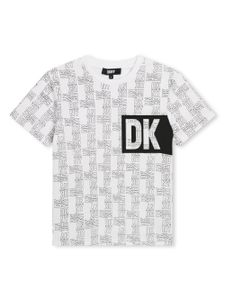 Dkny Kids t-shirt en coton à logo imprimé - Blanc