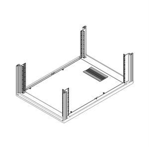 Schroff 27230055 19 inch Afdekking met borstels voor patchkast