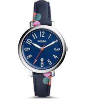 Horlogeband Fossil ES4132 Leder Blauw 14mm - thumbnail