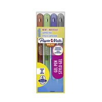 Papermate InkJoy Afgetopte gelpen Medium Zwart, Blauw, Groen, Rood 4 stuk(s) - thumbnail