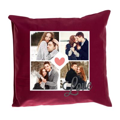 Kussen bedrukken - Bordeaux - 40 x 40 cm