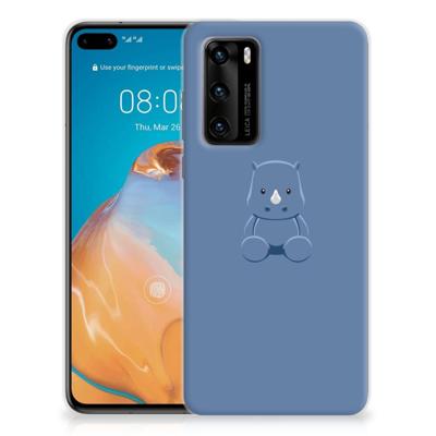 Huawei P40 Telefoonhoesje met Naam Baby Rhino Huawei P40 Telefoonhoesje met Naam Baby Rhino