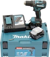 Makita DHP485RTJ 18v Klopboor- en schroefmachine brushless 5,0 Ah accu (2 st), snellader, Mbox