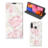 Samsung Galaxy A20s Smart Cover Lovely Flowers - thumbnail