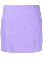 REMAIN minijupe en cuir - Violet