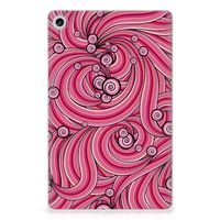 Lenovo Tab M10 Plus (3e generatie) Tablethoes Swirl Pink - thumbnail