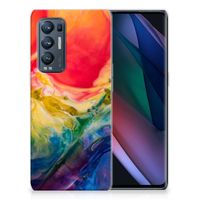 Hoesje maken OPPO Find X3 Neo Watercolor Dark