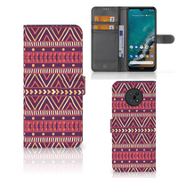 Nokia G50 Telefoon Hoesje Aztec Paars - thumbnail