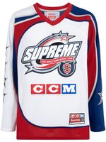 Supreme x CCM All Stars hockey jersey T-shirt - Blanc - thumbnail