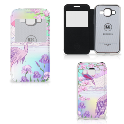 Samsung Galaxy Core Prime Telefoonhoesje met Pasjes Bird Samsung Galaxy Core Prime Telefoonhoesje met Pasjes Bird