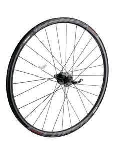 Achterwiel 28 inch race zwart 11v corsa 6-gaats schijfrem 28sp