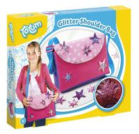 knutselset Glitter Shoulder Bag meisjes polyester roze