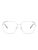 Gucci Eyewear lunettes de vue à monture oversize - Argent - thumbnail