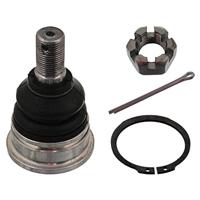 Febi Bilstein 42645 draagscharnier/geleidingsgewricht met kroonmoer, splint en borgring (onder, vooras aan beide zijden), 1 stuk