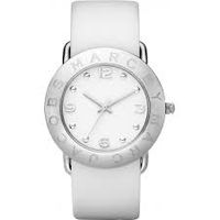 Horlogeband Marc by Marc Jacobs MBM1136 Onderliggend Leder Wit 20mm - thumbnail