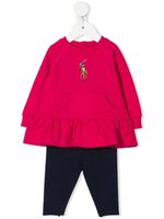 Ralph Lauren Kids ensemble haut-pantalon à logo brodé - Rose