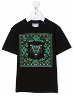 Marcelo Burlon County Of Milan Kids t-shirt à imprimé bandana - Noir