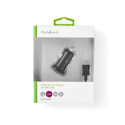 Nedis CCHAC240ABK oplader voor mobiele apparatuur Zwart Auto