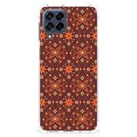 Samsung Galaxy M53 Doorzichtige Silicone Hoesje Batik Brown - thumbnail