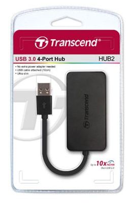Transcend TS-HUB2K USB 3.2 Gen 1-hub Zwart