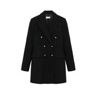 Mango wollen coat zwart