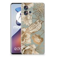 TPU Case voor Motorola Edge 30 Fusion Vintage Bird Flowers