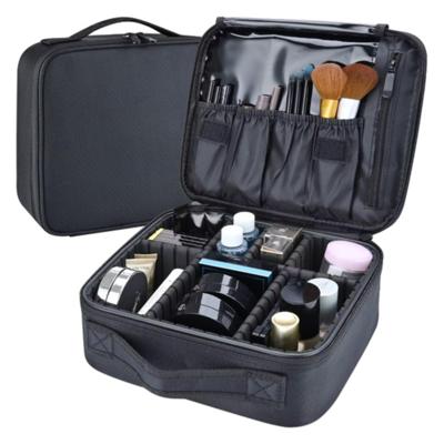 Soulima Make-uptas - zwart - 22 x 26 x 9 cm - organizer- toilettas - costmetica Soulima Make-uptas - zwart - 22 x 26 x 9 cm - organizer- toilettas - costmetica