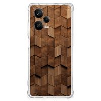 Stevig Telefoonhoesje voor Xiaomi Redmi Note 12 Pro Plus Wooden Cubes - thumbnail