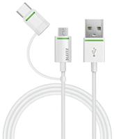 LEITZ USB-naar-USB-C kabel (met micro-USB-adapter) - 63420001