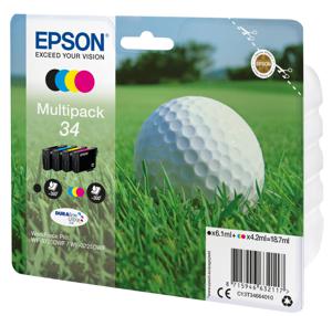 Epson Inktcartridge T3466, 34 Origineel Combipack Zwart, Cyaan, Magenta, Geel C13T34664010