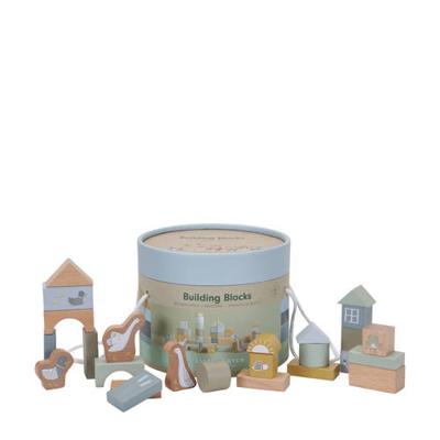 Little Dutch houten bouwblokken blue