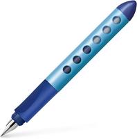 Faber-Castell 149847 - Vulpen Scribolino, voor rechtshandigen, penpunt A, blauw, 1 stuk